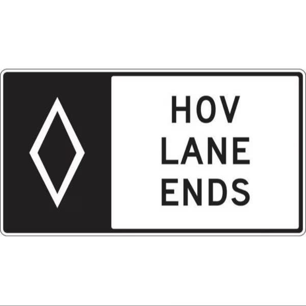 Accuform Center Lane Two-Way Left Turn Only, High Intensity Reflective Aluminum, 36 in x 24 in FRR661HP - main